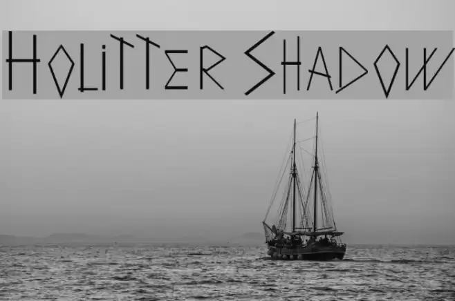 Holitter Shadow Font examples