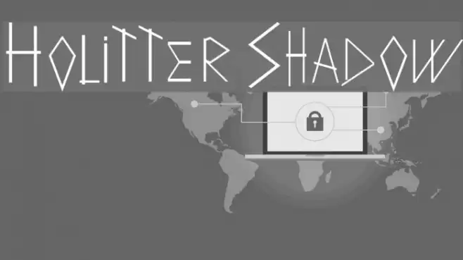 Holitter Shadow Font examples