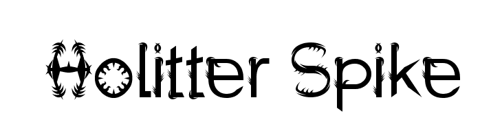 Holitter Spike  font caratteri gratis