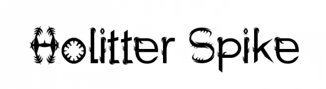 Holitter Spike  Free Fonts Download