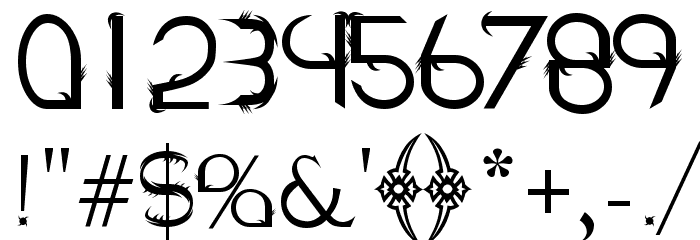 Holitter Spike Font OTHER CHARS