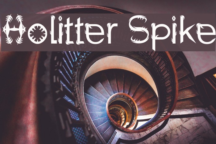Holitter Spike Font examples