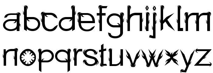 Holitter Spike Font LOWERCASE