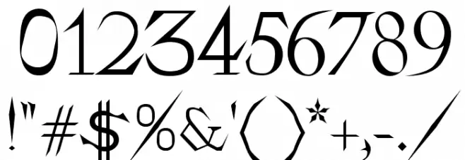 Holitter Titan Font OTHER CHARS