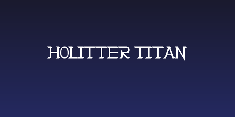 Holitter Titan Social Header