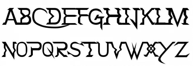 Holitter Tittanium Schriftart Groß