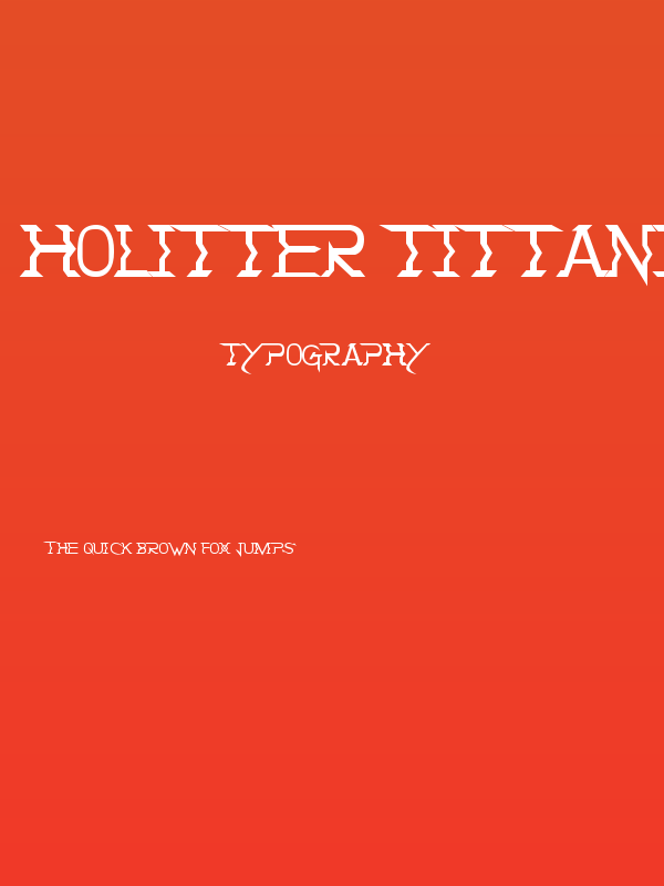 Holitter Tittanium Poster