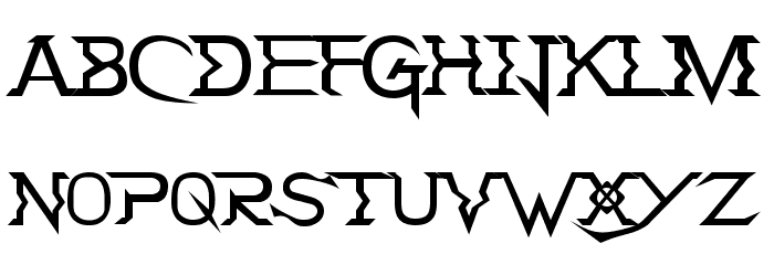Holitter Tittanium Font LOWERCASE