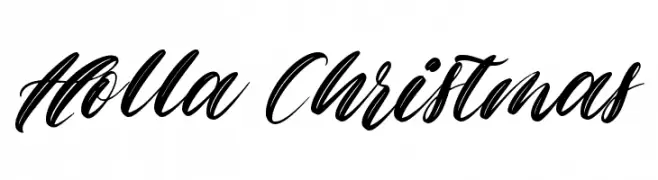 Holla Christmas Font