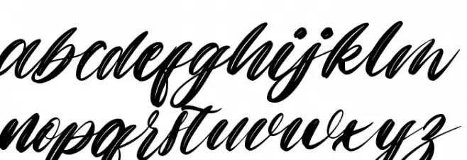 Holla Christmas Font LOWERCASE