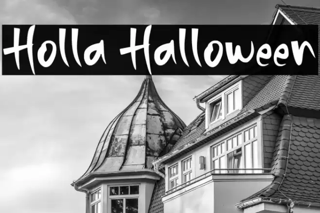 Holla Halloween Font examples