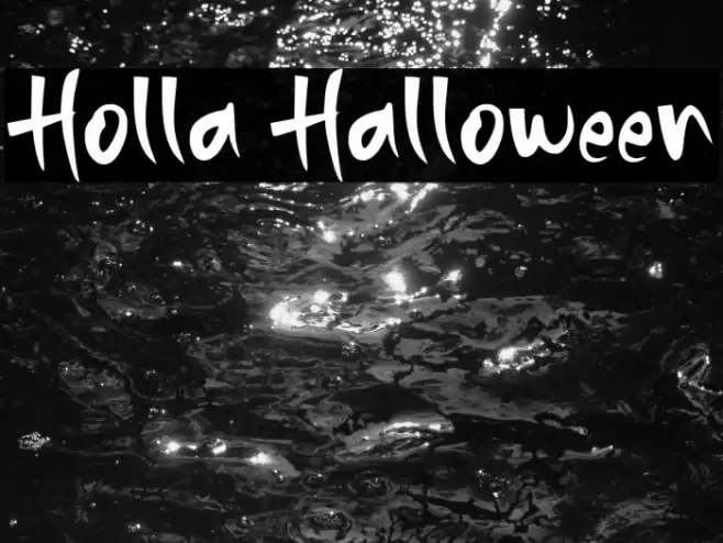 Holla Halloween Font examples