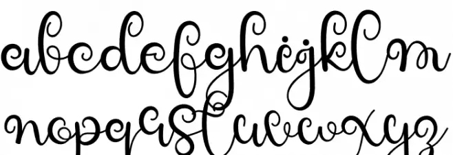 Holla Kalsa Schriftart Kleinbuchstaben