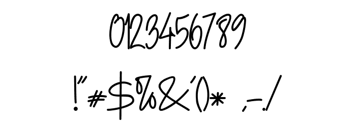 Holla Olla Font OTHER CHARS