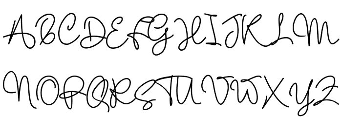 Holla Olla Font UPPERCASE