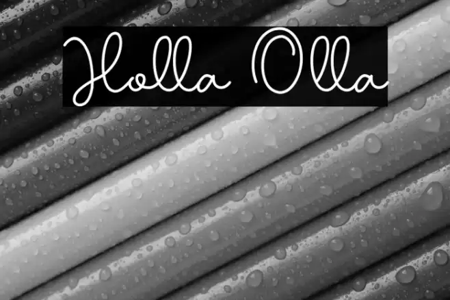 Holla Olla Caratteri examples