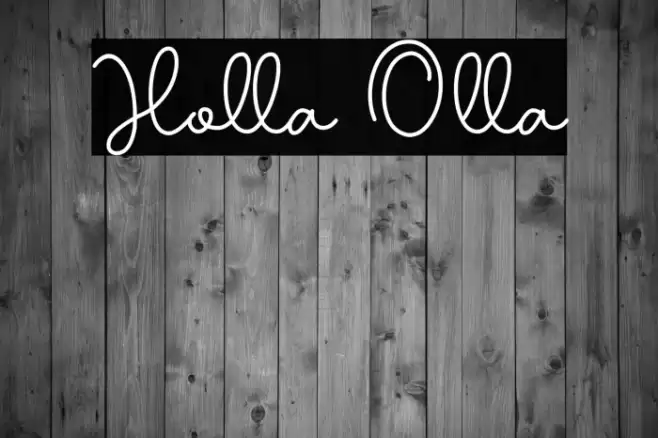 Holla Olla Caratteri examples