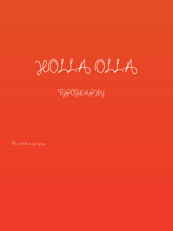 Holla Olla Poster
