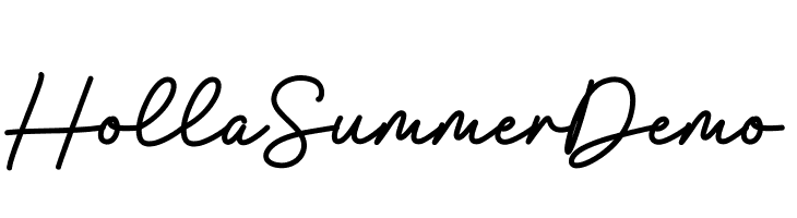 Holla Summer Demo  नि: शुल्क फ़ॉन्ट्स डाउनलोड