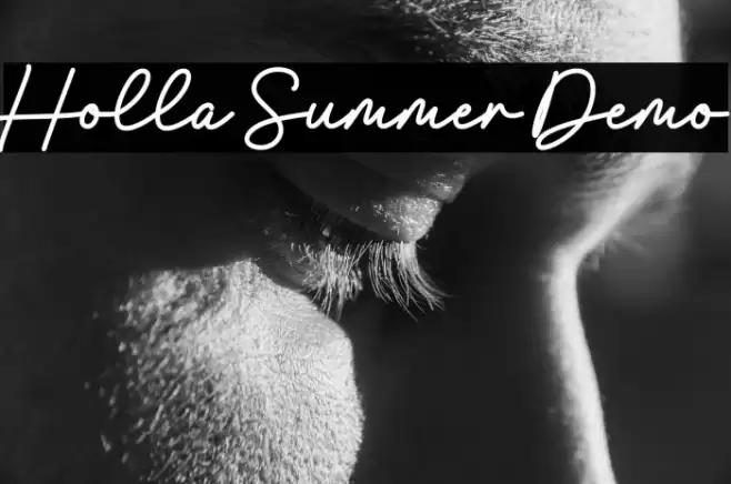 Holla Summer Demo Font examples