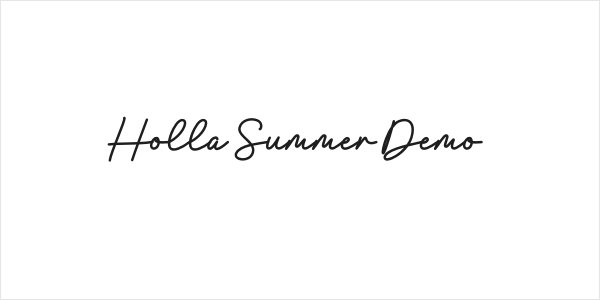 Holla Summer Demo Logo