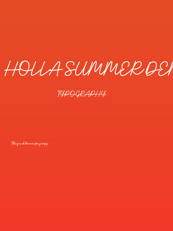 Holla Summer Demo Poster