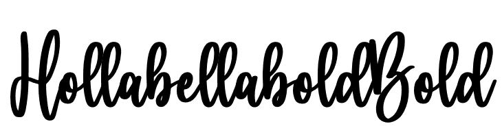 Holla bella bold Bold  font caratteri gratis