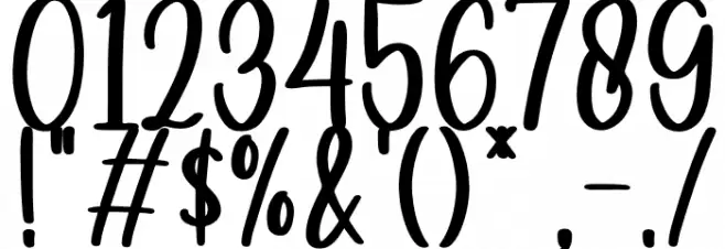 Holla bella bold Bold Font OTHER CHARS