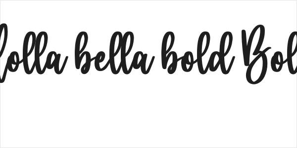 Holla bella bold Bold Logo