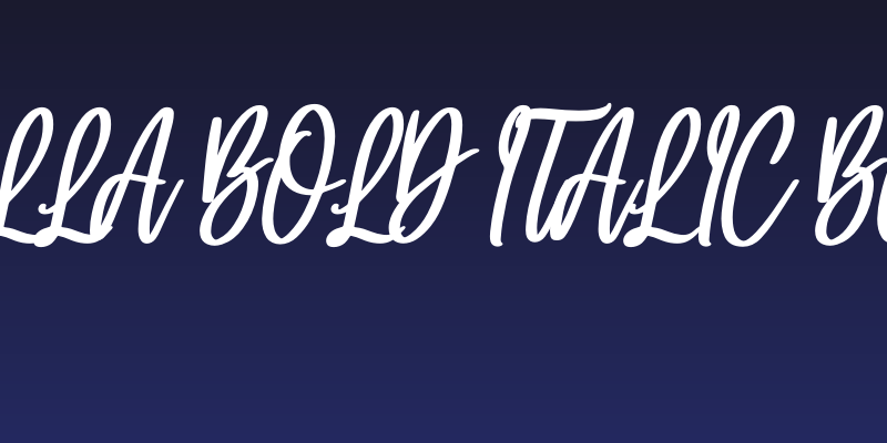 Holla bella bold italic Bold Italic Social Header