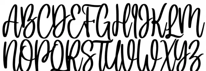 Holla bella Font UPPERCASE