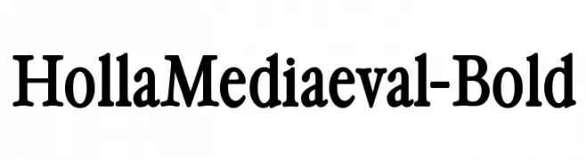 HollaMediaeval-Bold  Скачать бесплатные шрифты