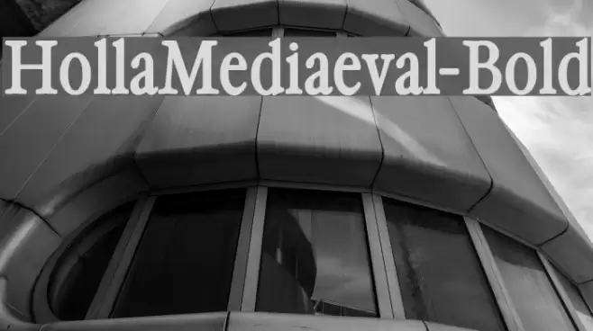 HollaMediaeval-Bold Font examples