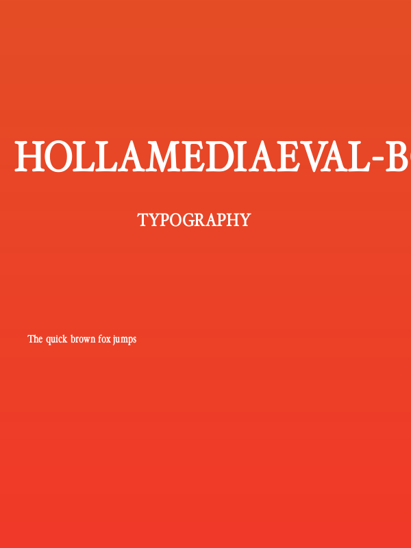 HollaMediaeval-Bold Poster