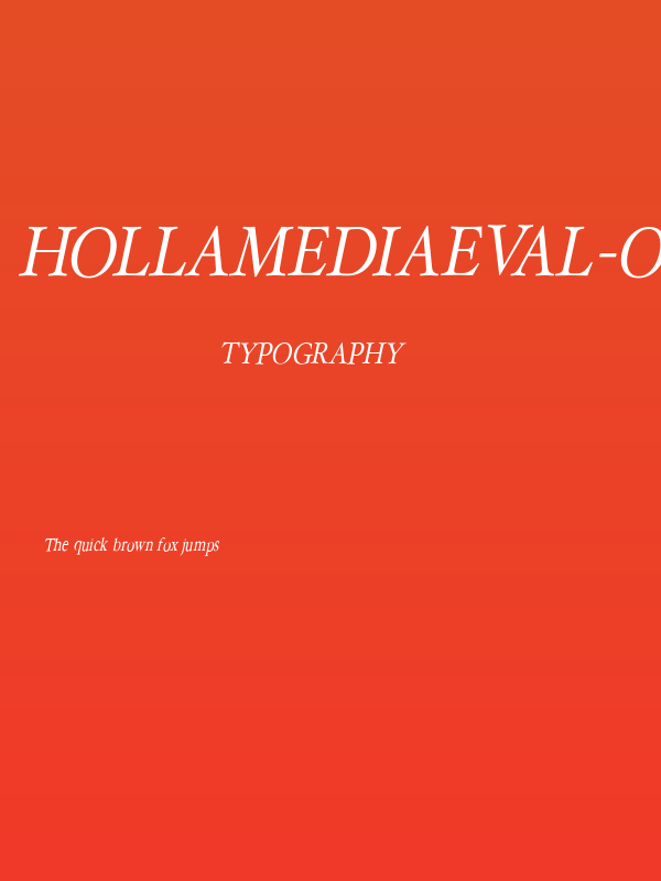 HollaMediaeval-Oblique Poster