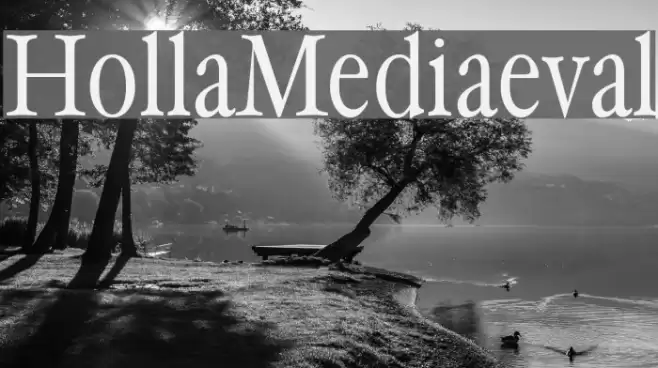 HollaMediaeval Font examples