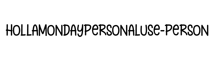 HollaMondaypersonalUse-Person  नि: शुल्क फ़ॉन्ट्स डाउनलोड