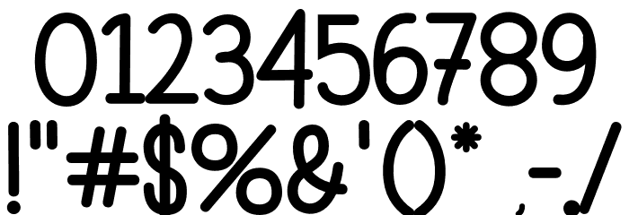 HollaMondaypersonalUse-Person Font OTHER CHARS