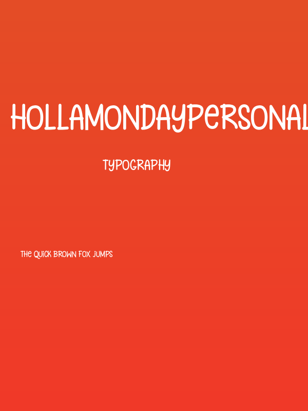 HollaMondaypersonalUse-Person Poster