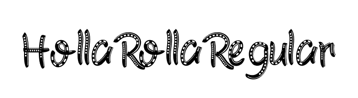 HollaRollaRegular  フリーフォントのダウンロード