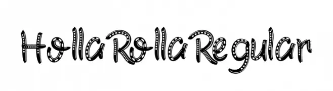 HollaRollaRegular  Frei Schriftart Herunterladen