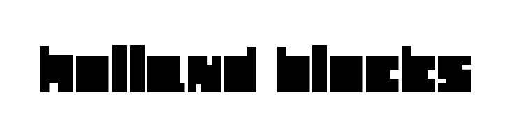 Holland Blocks Font