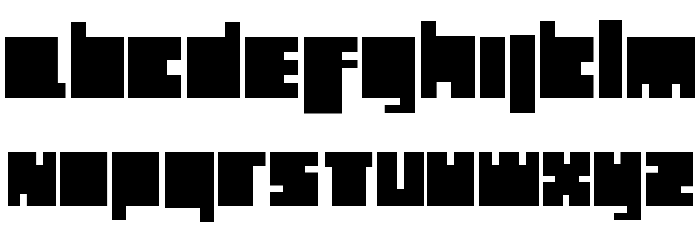 Holland Blocks Font LOWERCASE