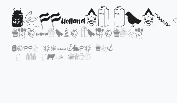 Holland Dingbats Business Card