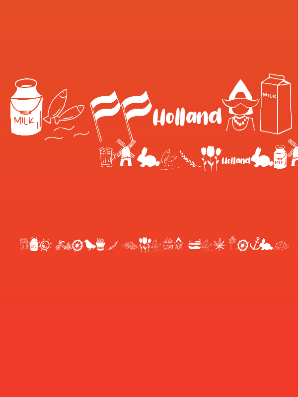 Holland Dingbats Poster