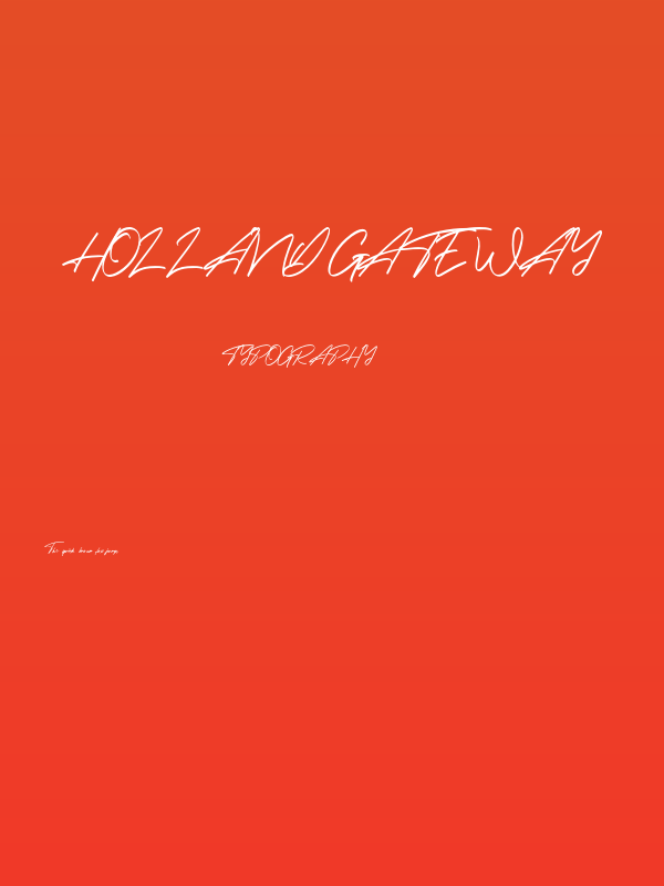 Holland Gateway Poster