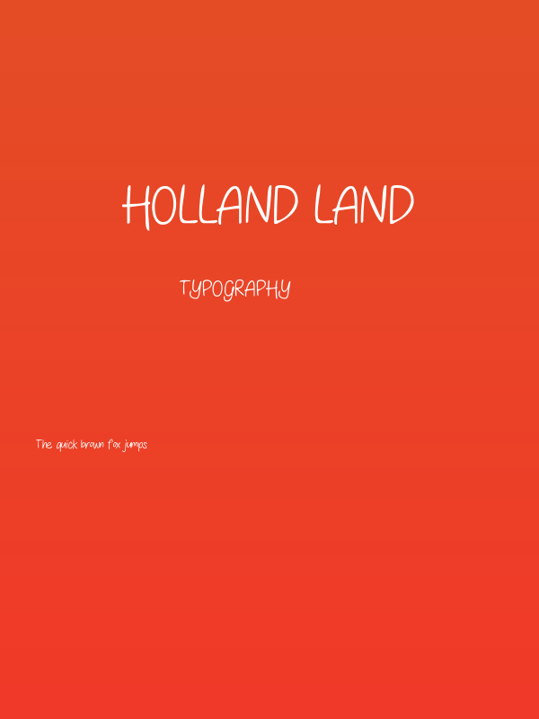 Holland Land Poster