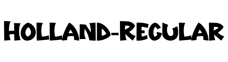 Holland-Regular  フリーフォントのダウンロード