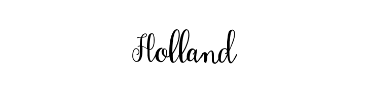 Holland  フリーフォントのダウンロード