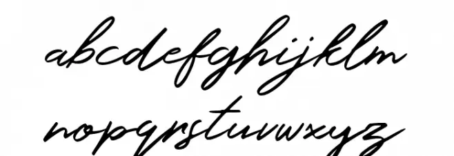 Holland Font LOWERCASE